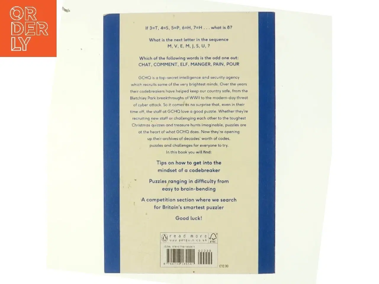 Billede 3 - The GCHQ Puzzle Book af GCHQ, Great Britain. Government Communications Headquarters (Bog)