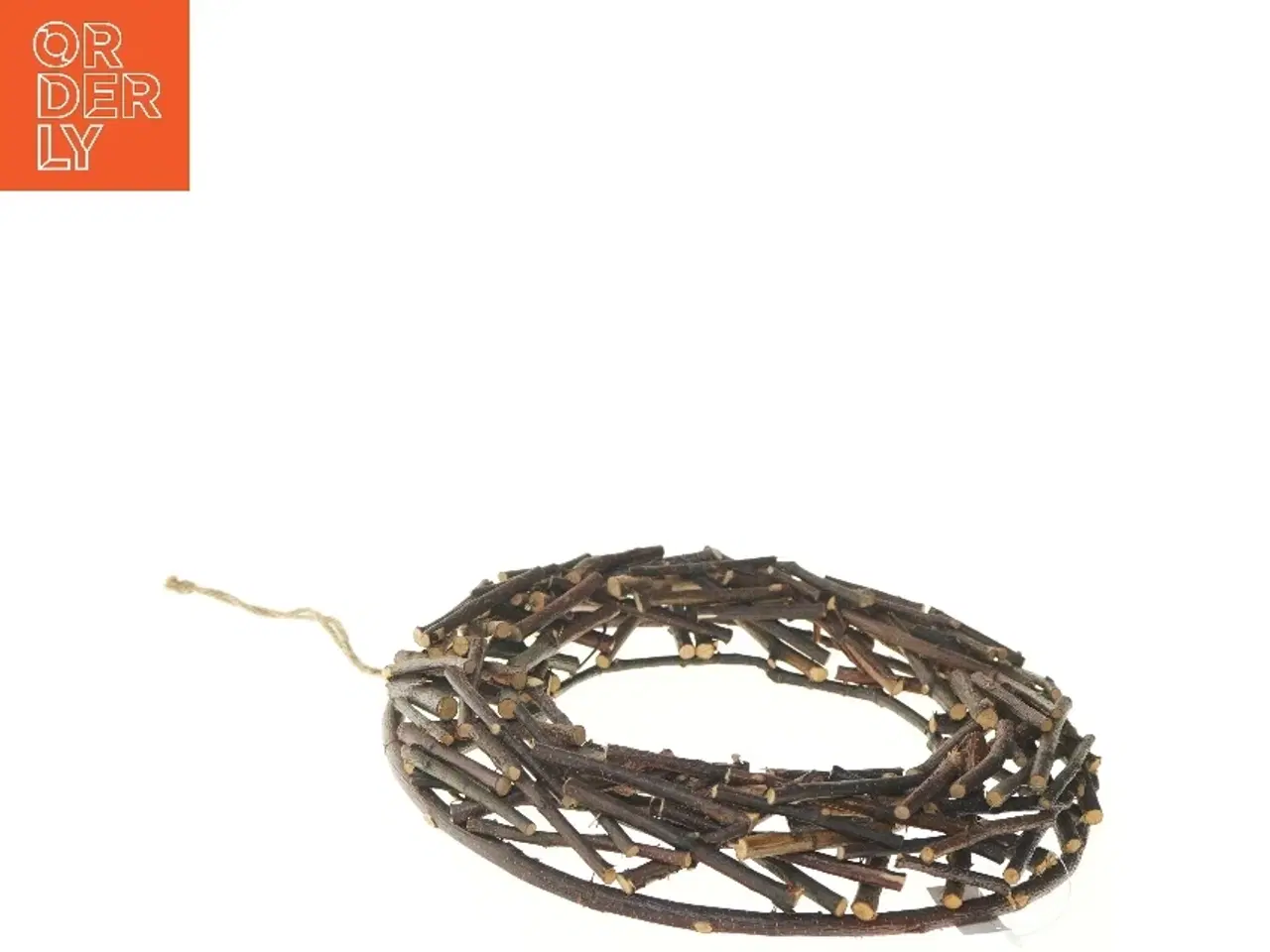 Billede 3 - Dekorativ grenkrans (str. Ø 32 cm)