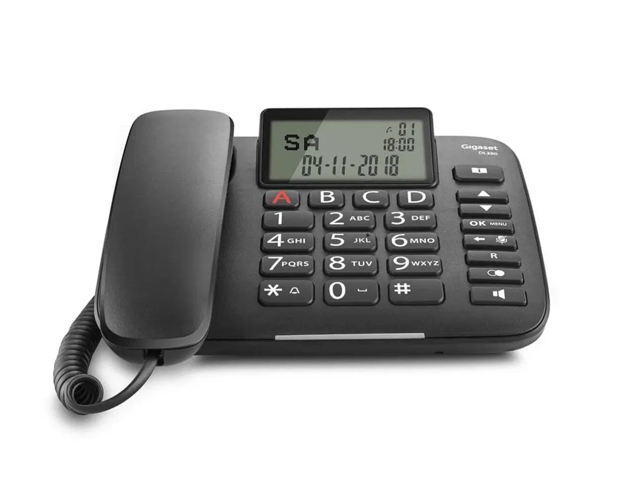 Billede 4 - Fastnettelefon Gigaset DL380 med nummervisning – sort