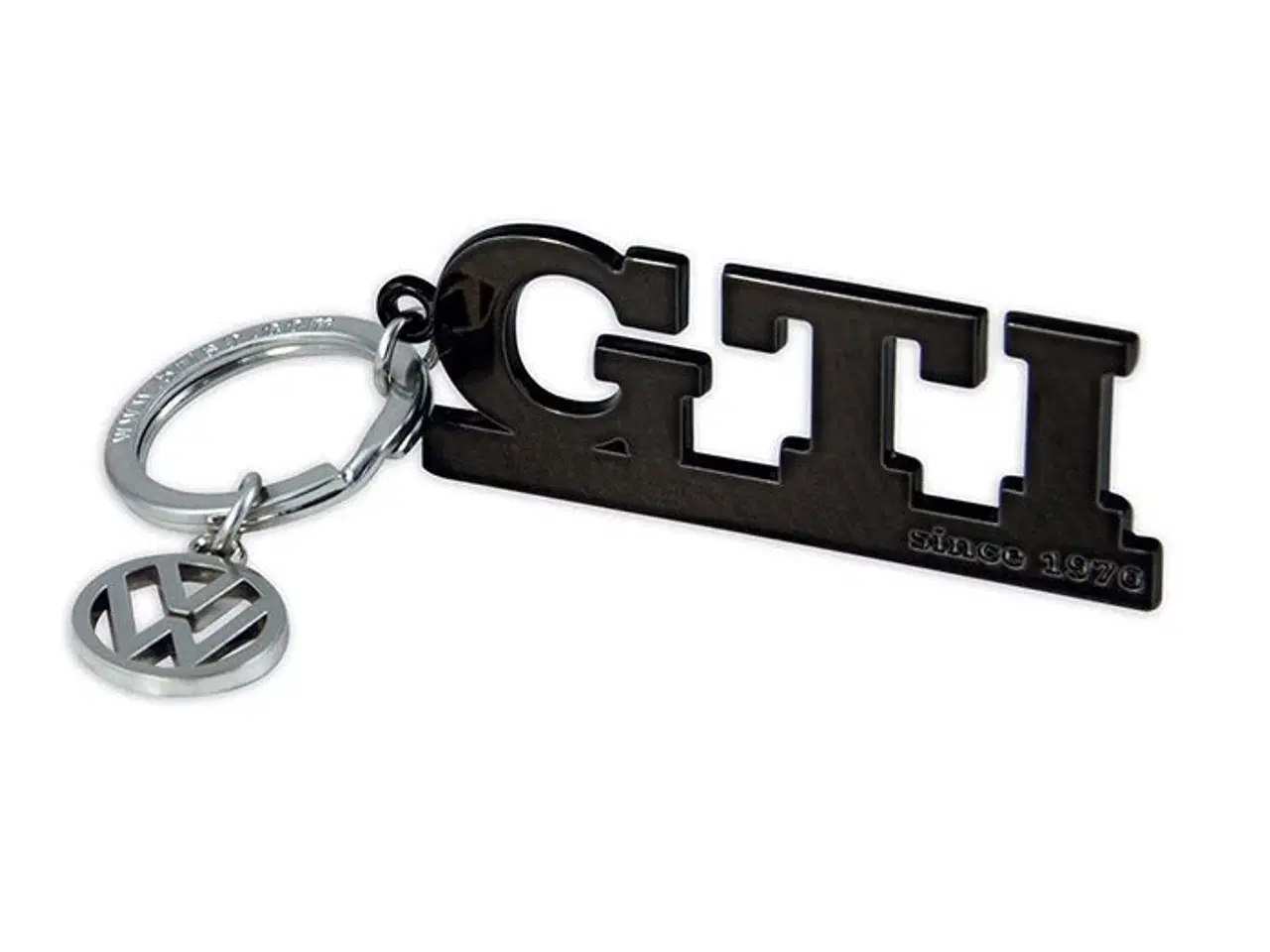 Billede 1 - VW GTI nøglering m. logo vedhæng, sort