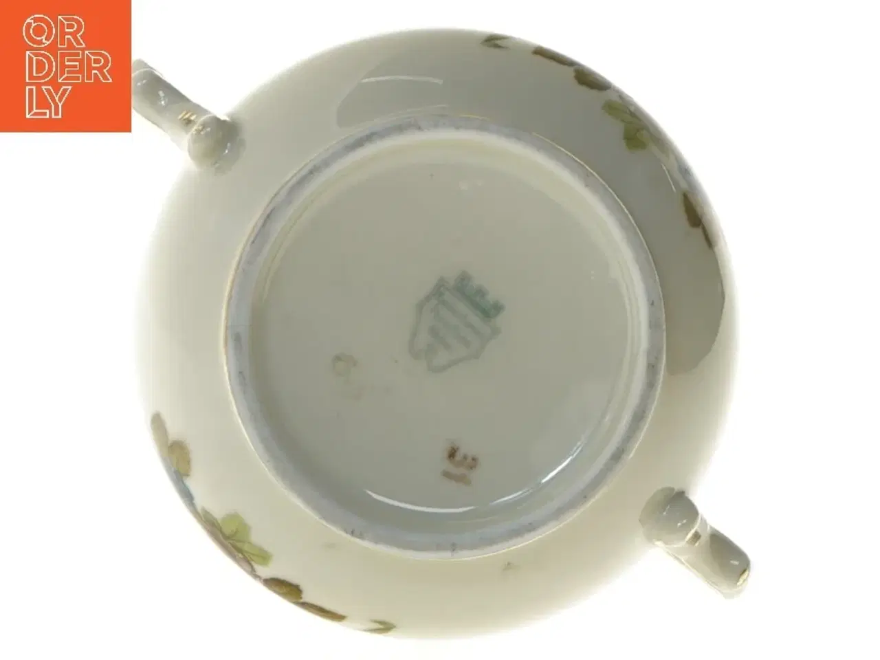 Billede 3 - Porcelæns sukkerskål med låg og blomsterdesign fra Rosenborg og Københavns Porcellains Maleri (str. 12x12 cm)