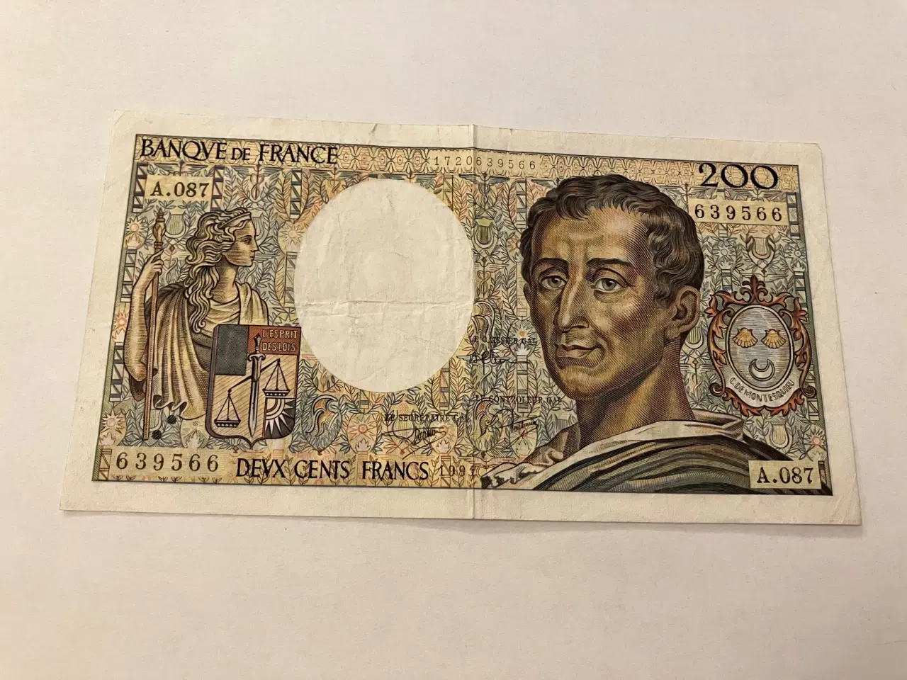 Billede 1 - 200 Francs France 1991