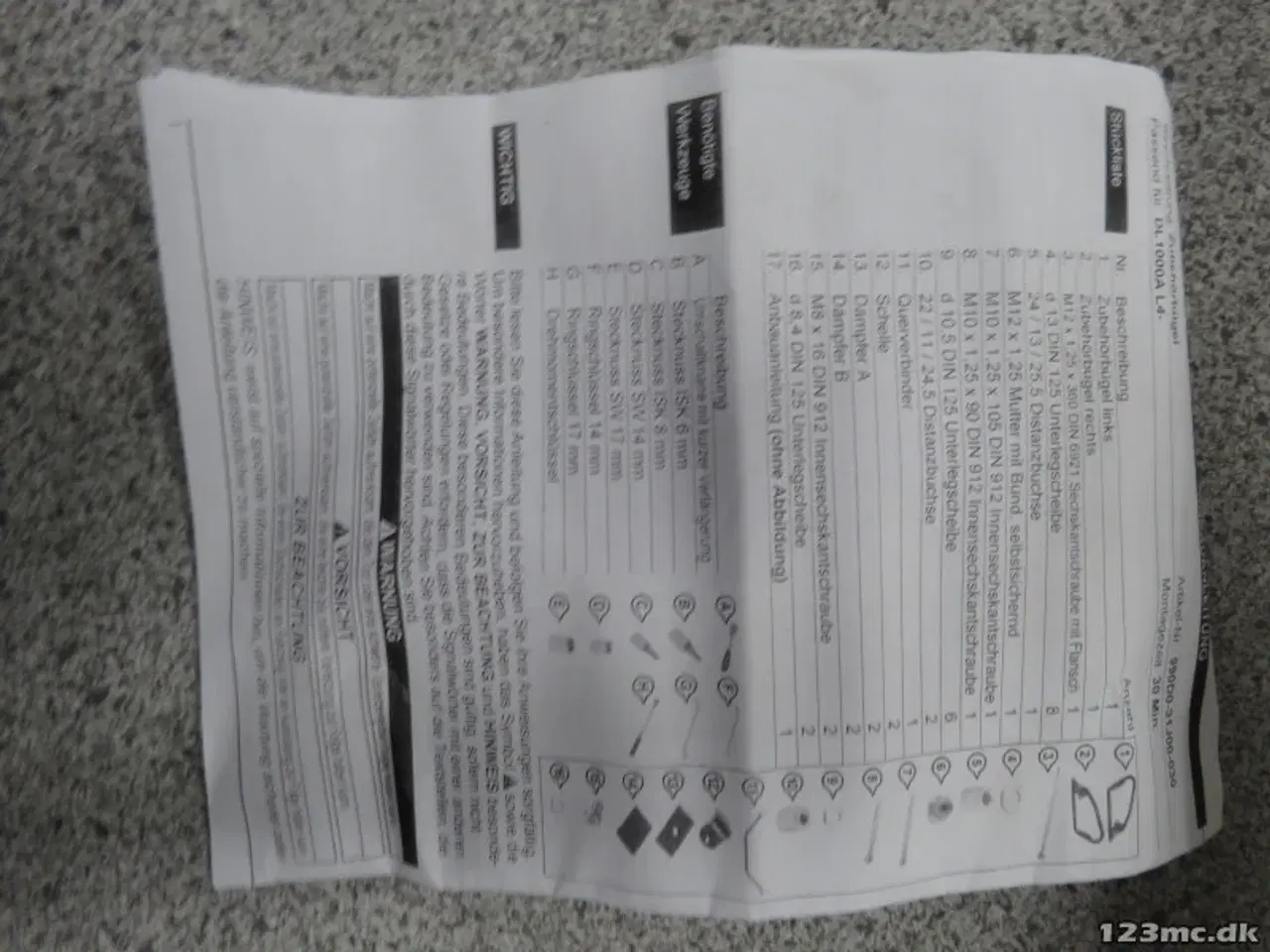 Billede 2 - Motorbøjle, højre, Suzuki DL1000