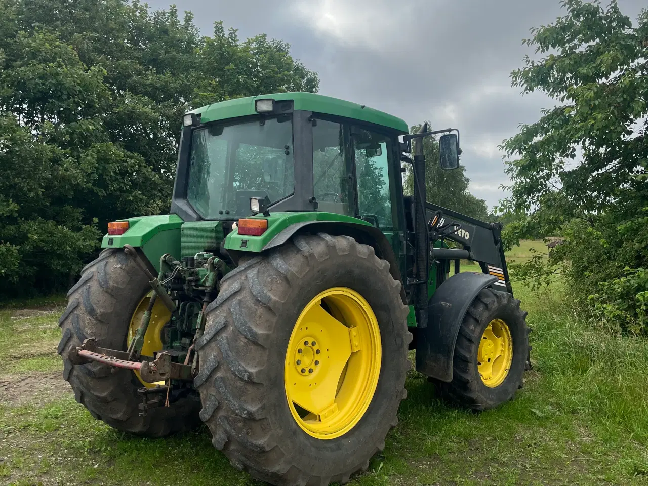 Billede 4 - Traktor John Deere 6400 med frontlæsser