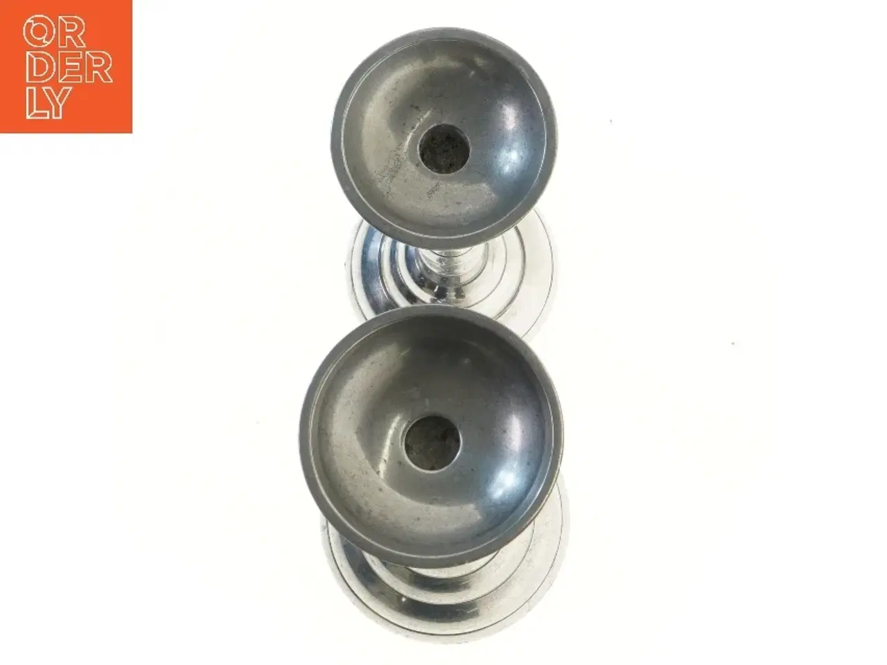 Billede 3 - Sæt af stål lysestager (str. 29x36 cm)