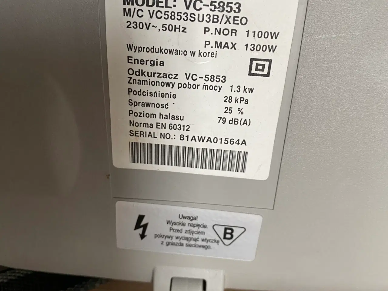 Billede 7 - En lille Samsung støvsuger med pose.