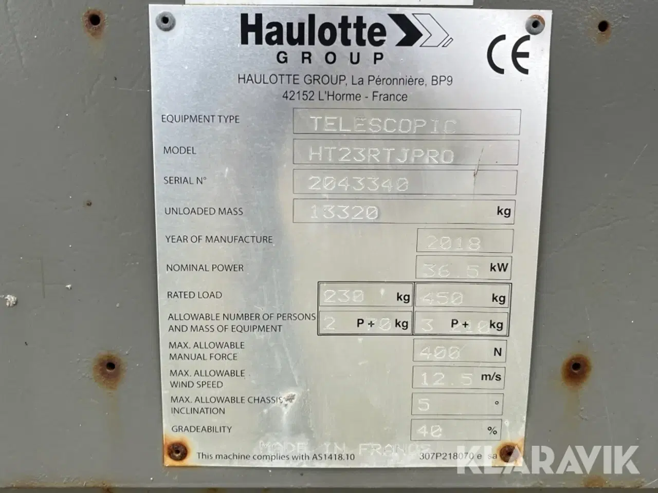 Billede 5 - Bomlift HAULOTTE HT23RTJPRO
