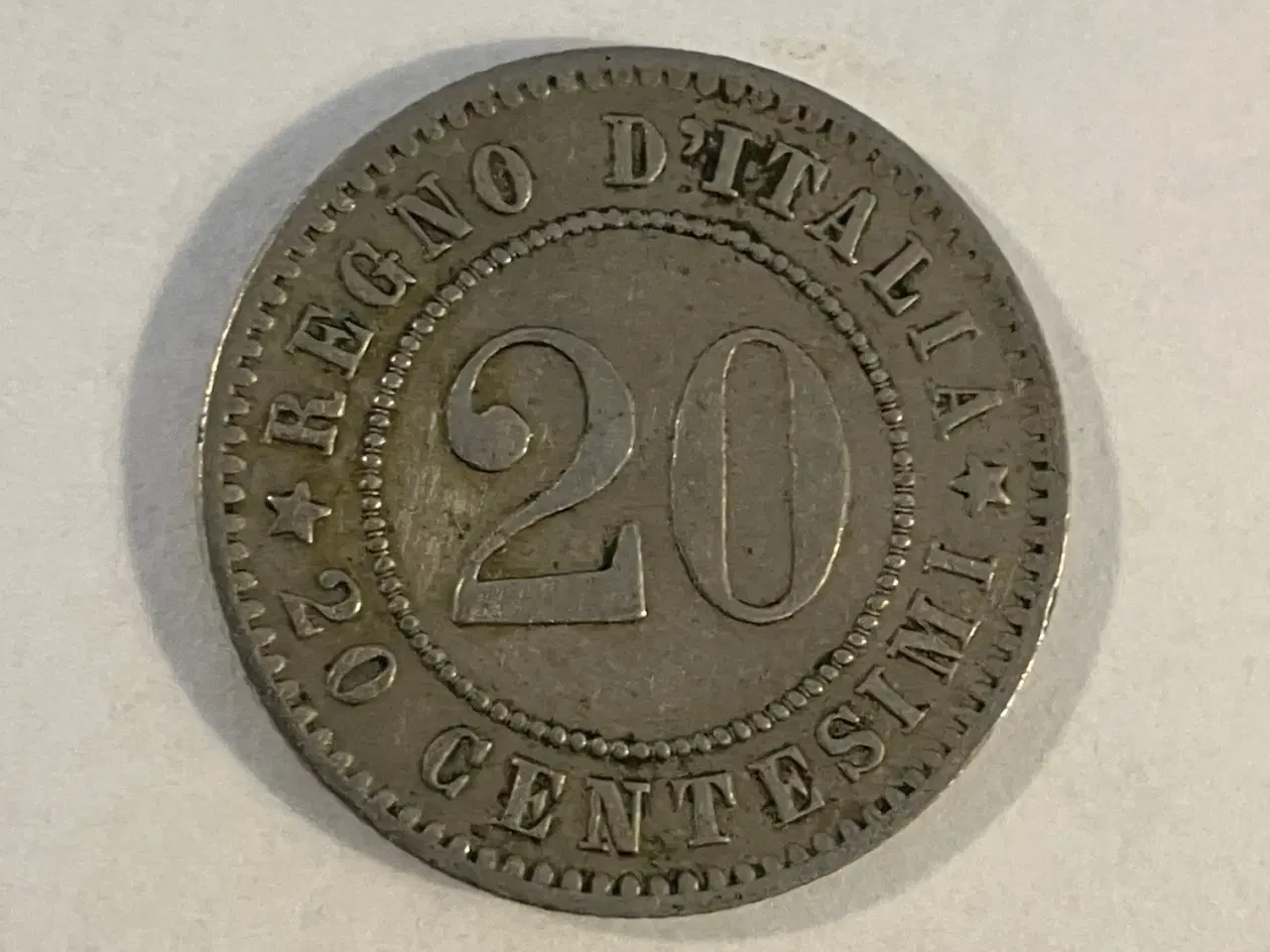Billede 2 - 20 Centesimi Italy 1894 - Monteringsspor