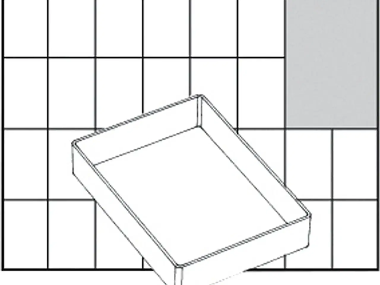 Billede 1 - Basisindsats, A71 Low, H: 24 mm, str. 109x79 mm, 1 stk.