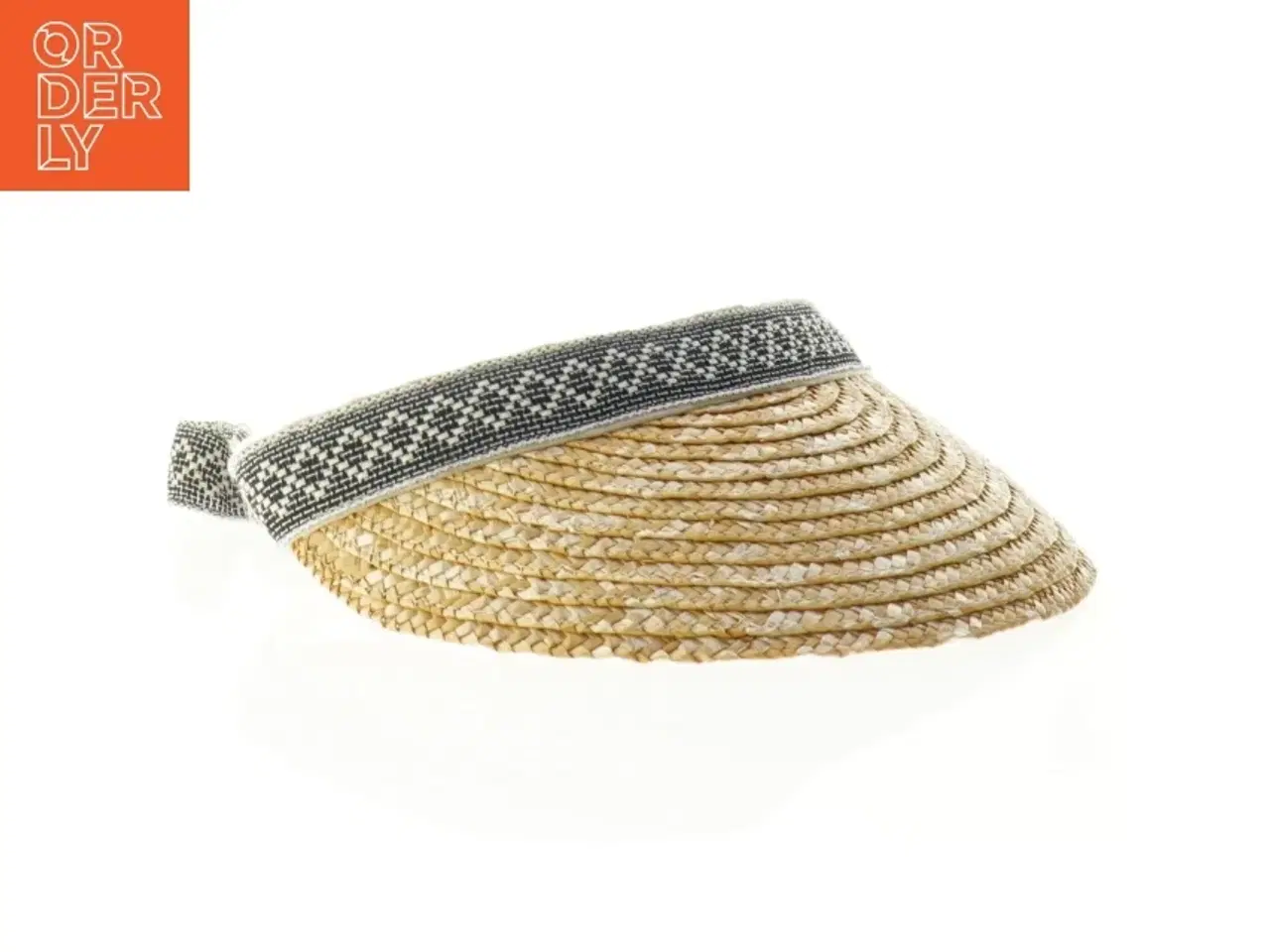 Billede 2 - Flettet solhat med bindebånd (str. 27 x 22 cm)