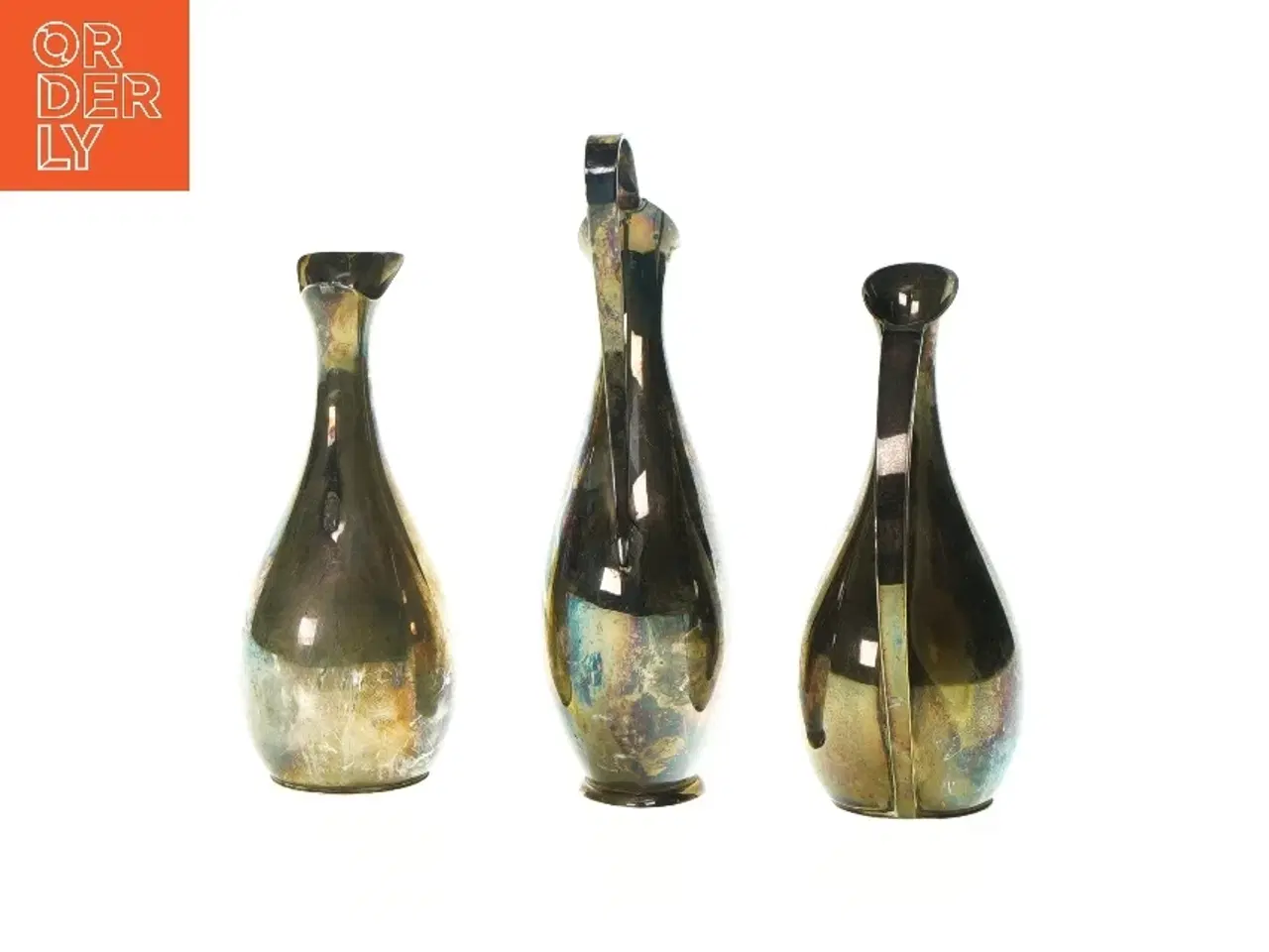 Billede 2 - Kander (3 stk) (str. H: 18,5 og 15 og 15 cm)