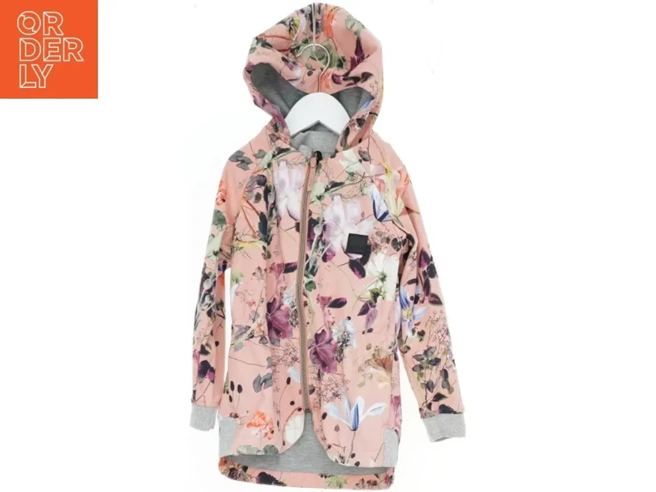 Billede 1 - Blomstermønstret forårsjakke med hætte fra Molo (str. 116)
