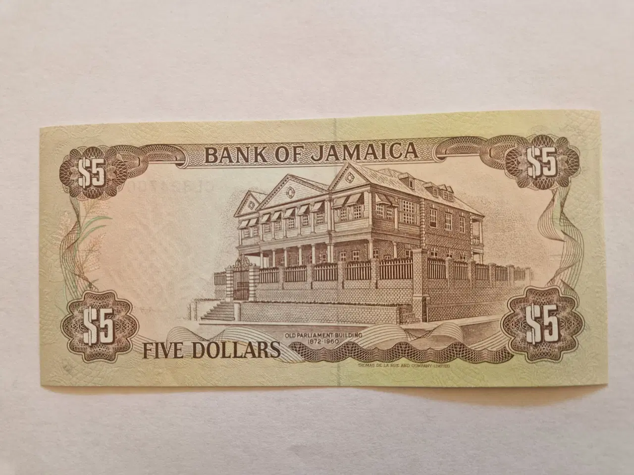 Billede 2 - 5 Dollars Jamaica 1991