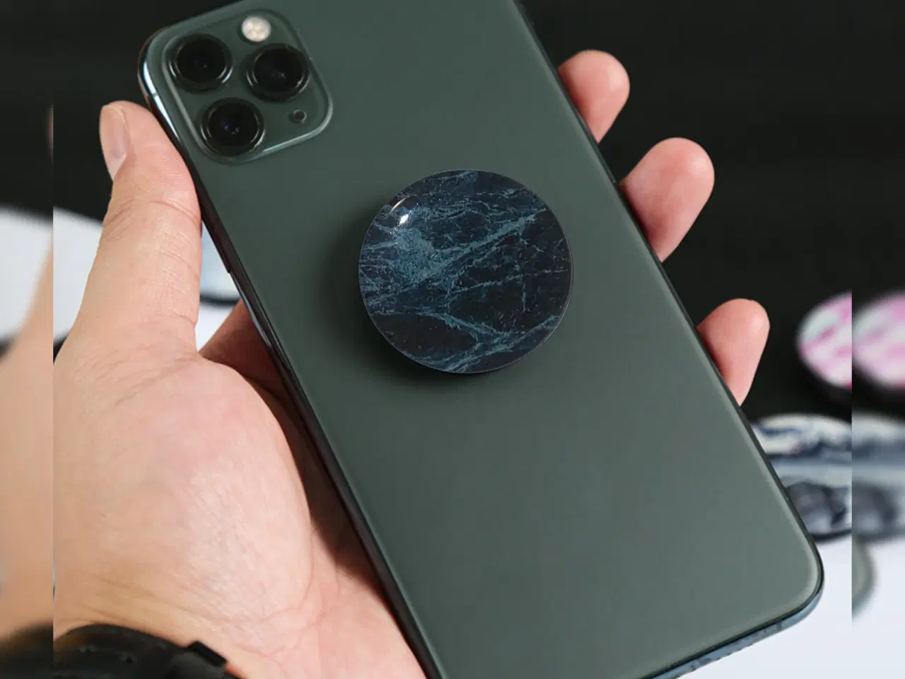 Billede 7 - Marmor Popsocket – Mobilholder til iPhone & Androi