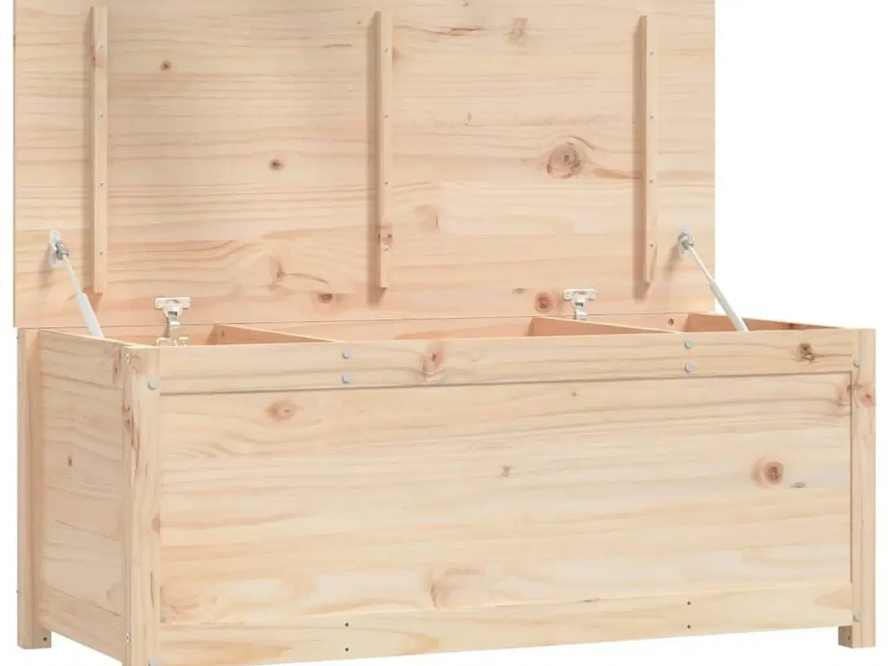 Billede 2 - Opbevaringskasse 110x50x45,5 cm massivt fyrretræ