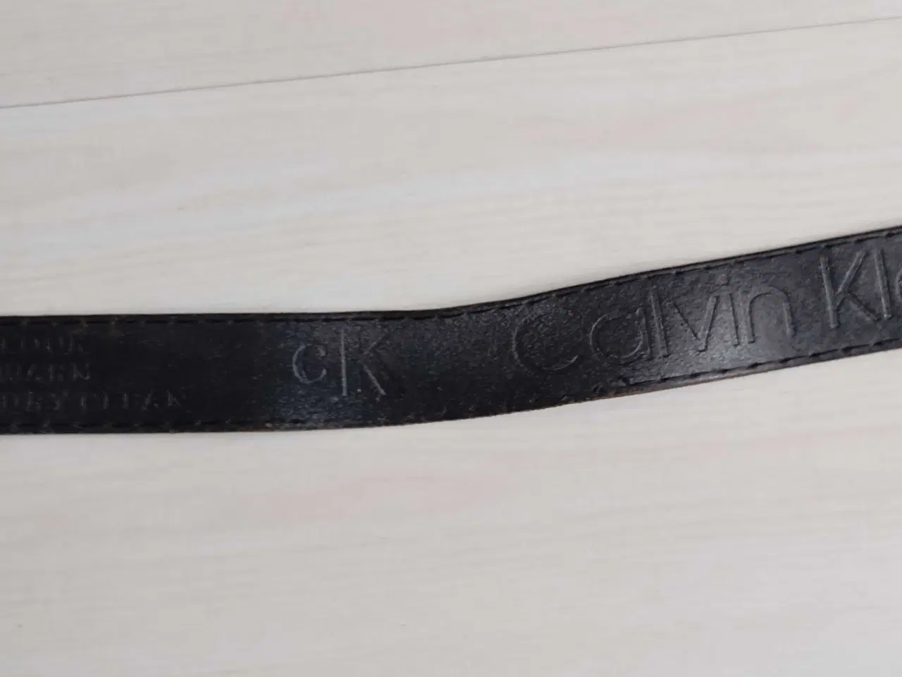 Billede 7 - Bælte. Ægte læder. Sort