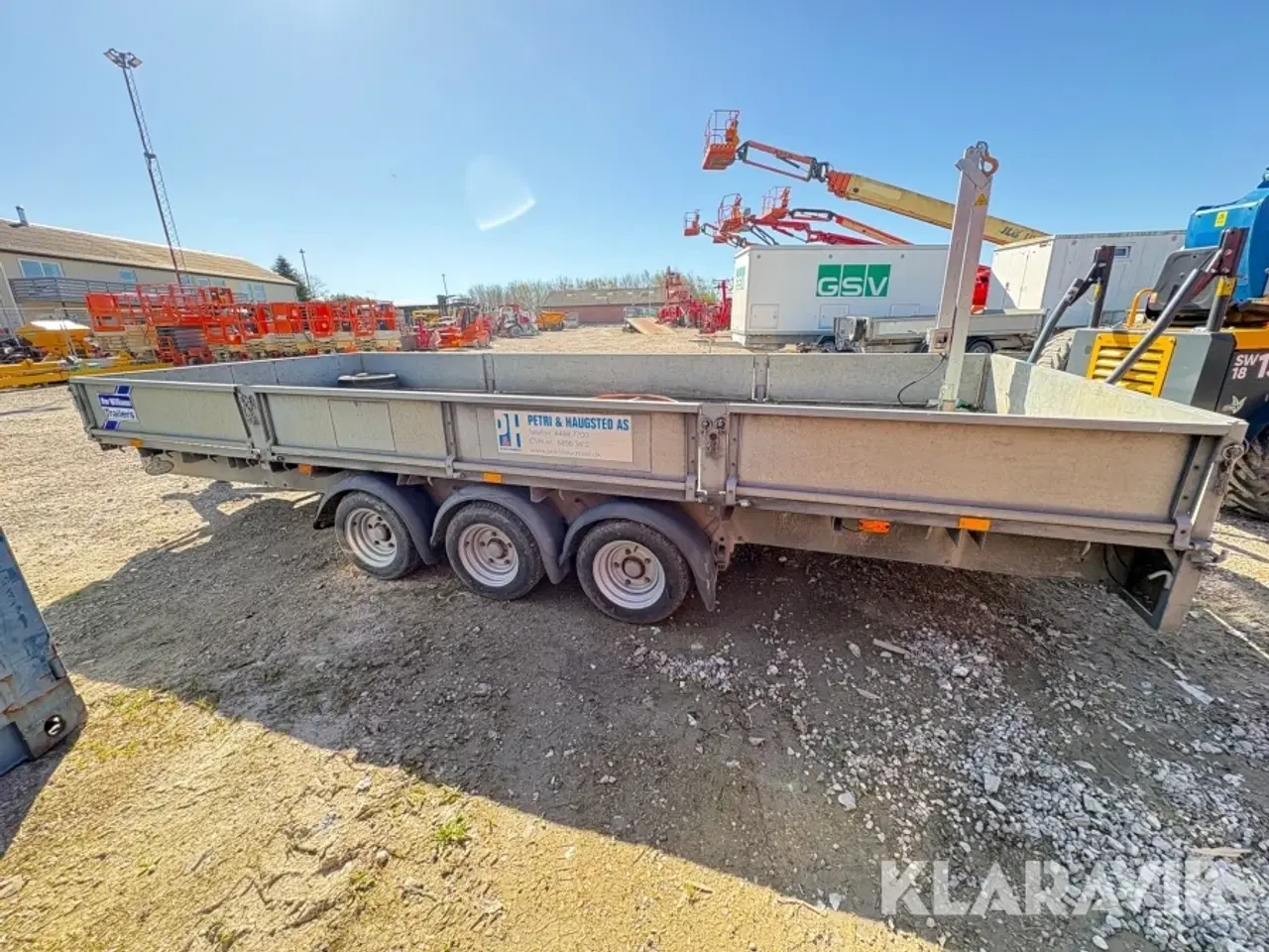 Billede 9 - Maskintrailer IFOR Williams 3 aksler 3500 kg med ladkran