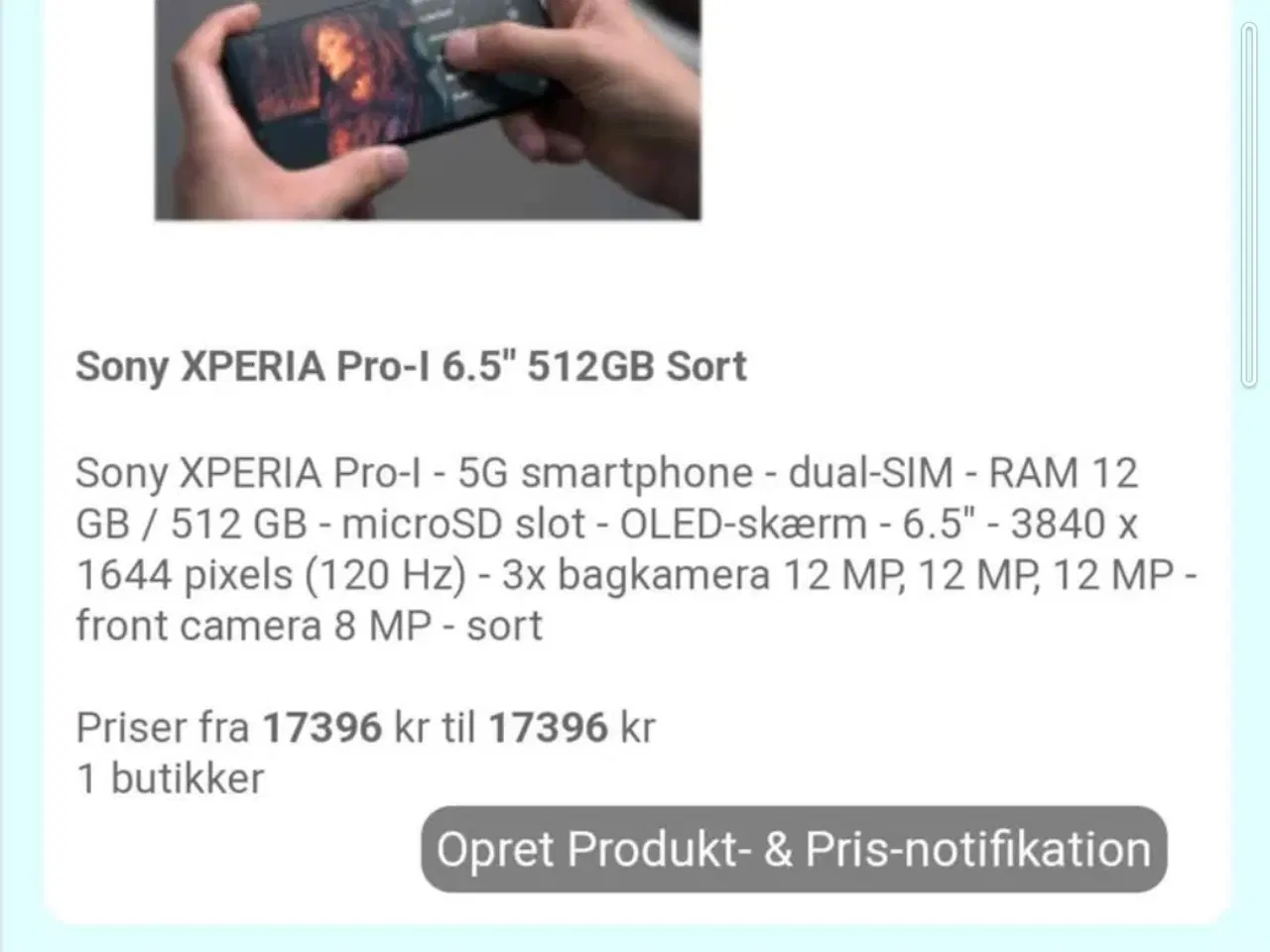 Billede 9 - Sony Xperia Pro I 512 GB