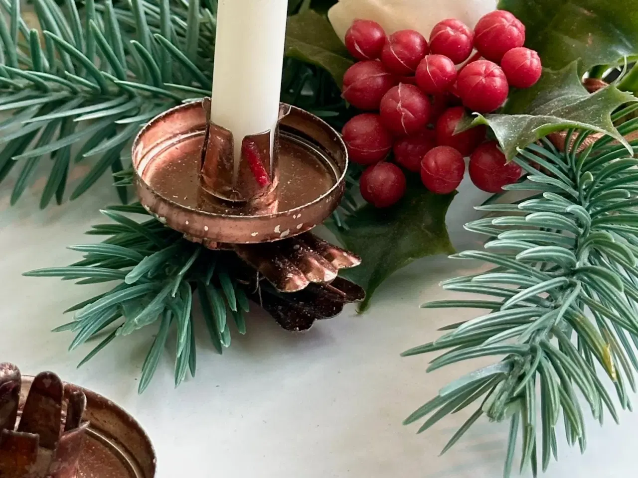 Billede 5 - Lyseholdere m klemme, 11 stk samlet