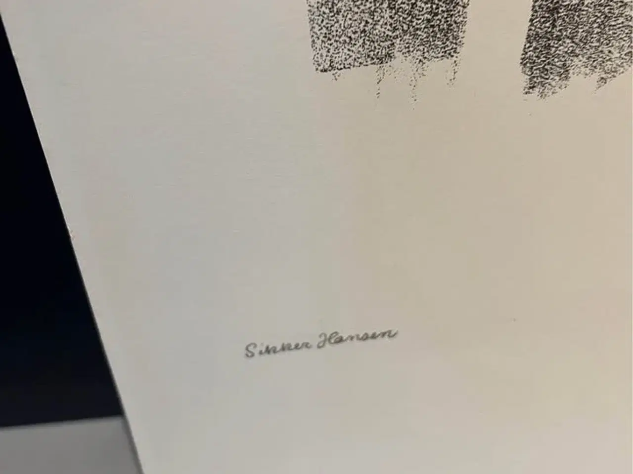 Billede 2 - litografi signeret “Sikker Hansen” 