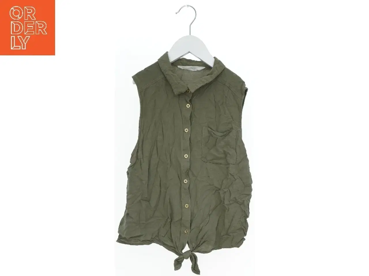 Billede 1 - Ærmeløs skjorte med knude fra H&M (str. 170)