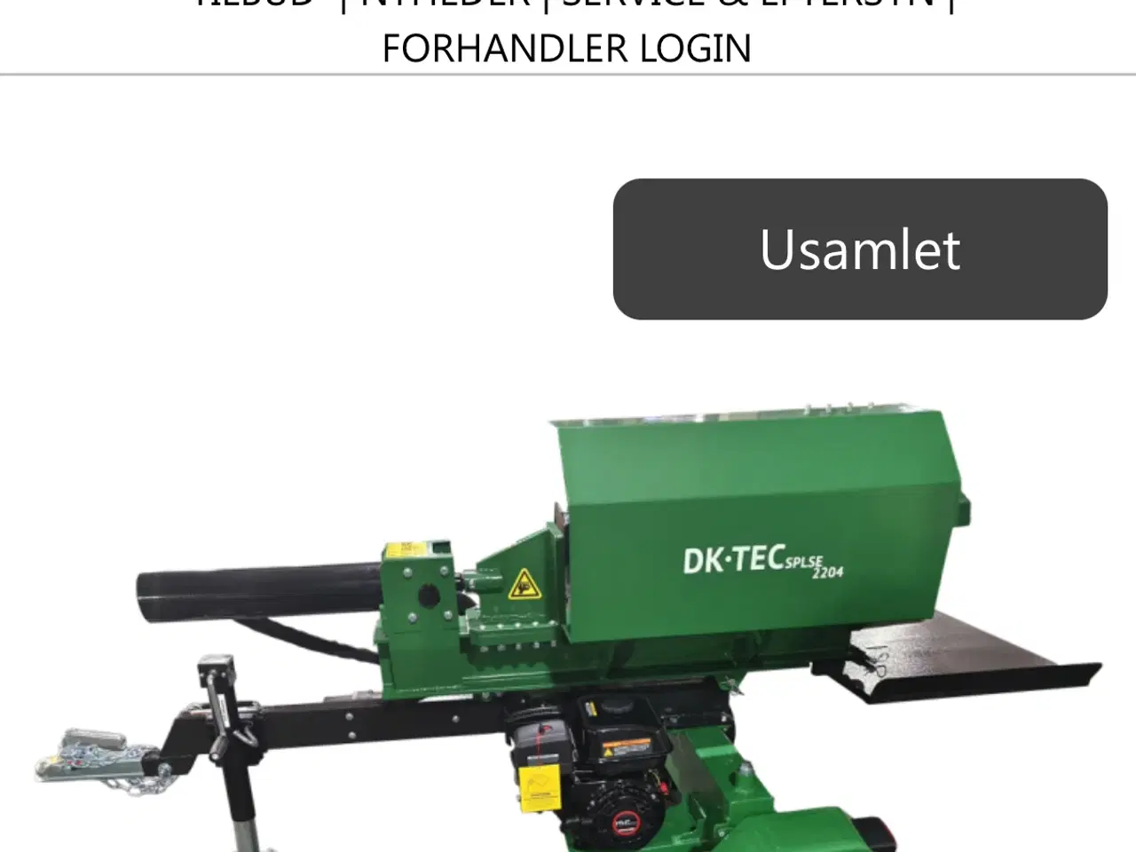 Billede 5 - DK-TEC 22 tons brændekløver – Næsten som ny
