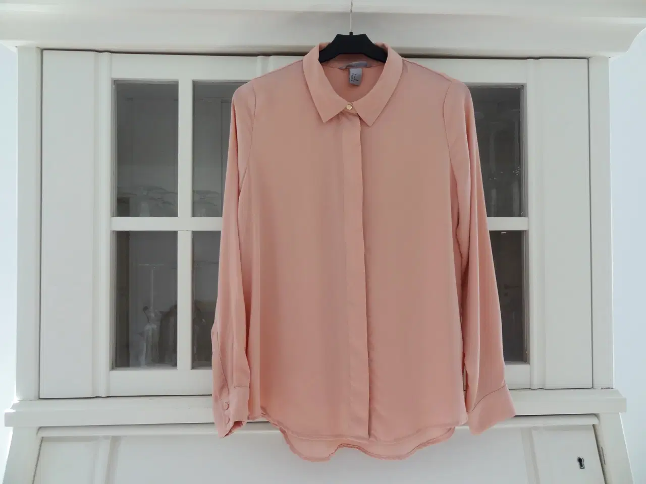 Billede 5 -   Skjorte, H&M, , str. 36, Rosa, Polyester, Ubrugt