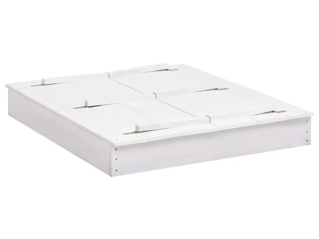 Billede 2 - Sandkasse 95x90x15 cm fyrretræ hvid
