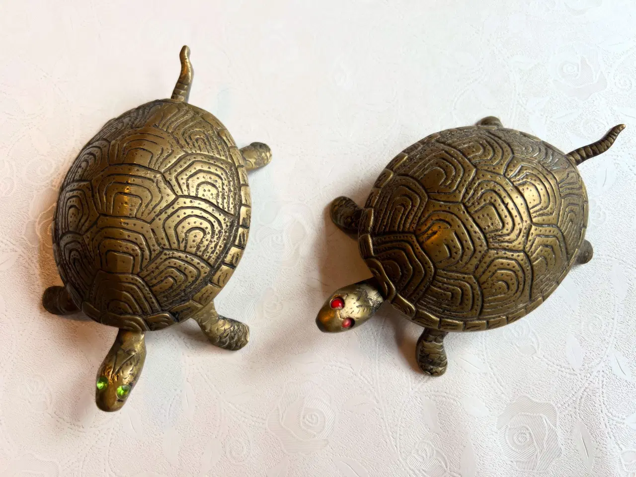 Billede 3 - Smukke gamle messing skrin/askebægere 