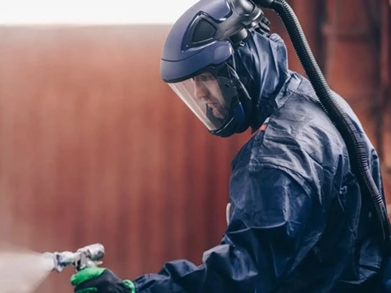 Billede 3 - Åndedrætsværn med visier og motor