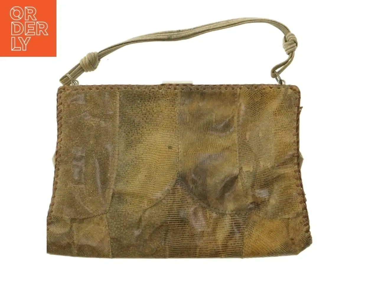 Billede 4 - Vintage taske af slangeskind (str. 27 x 17 cm)