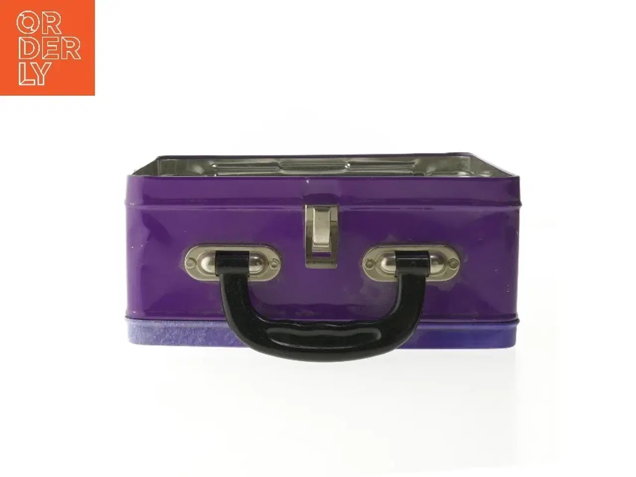 Billede 4 - Metal madkasse med guldsmede design (str. 17x22x10 cm)