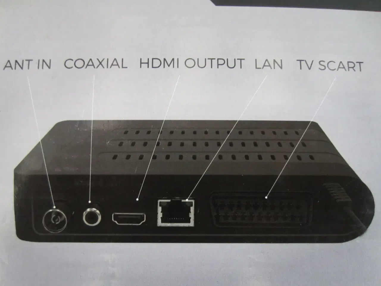 Billede 12 - DENVER DTB-142 DVB-T2 H.265 Mpeg-4 HD TV modtager