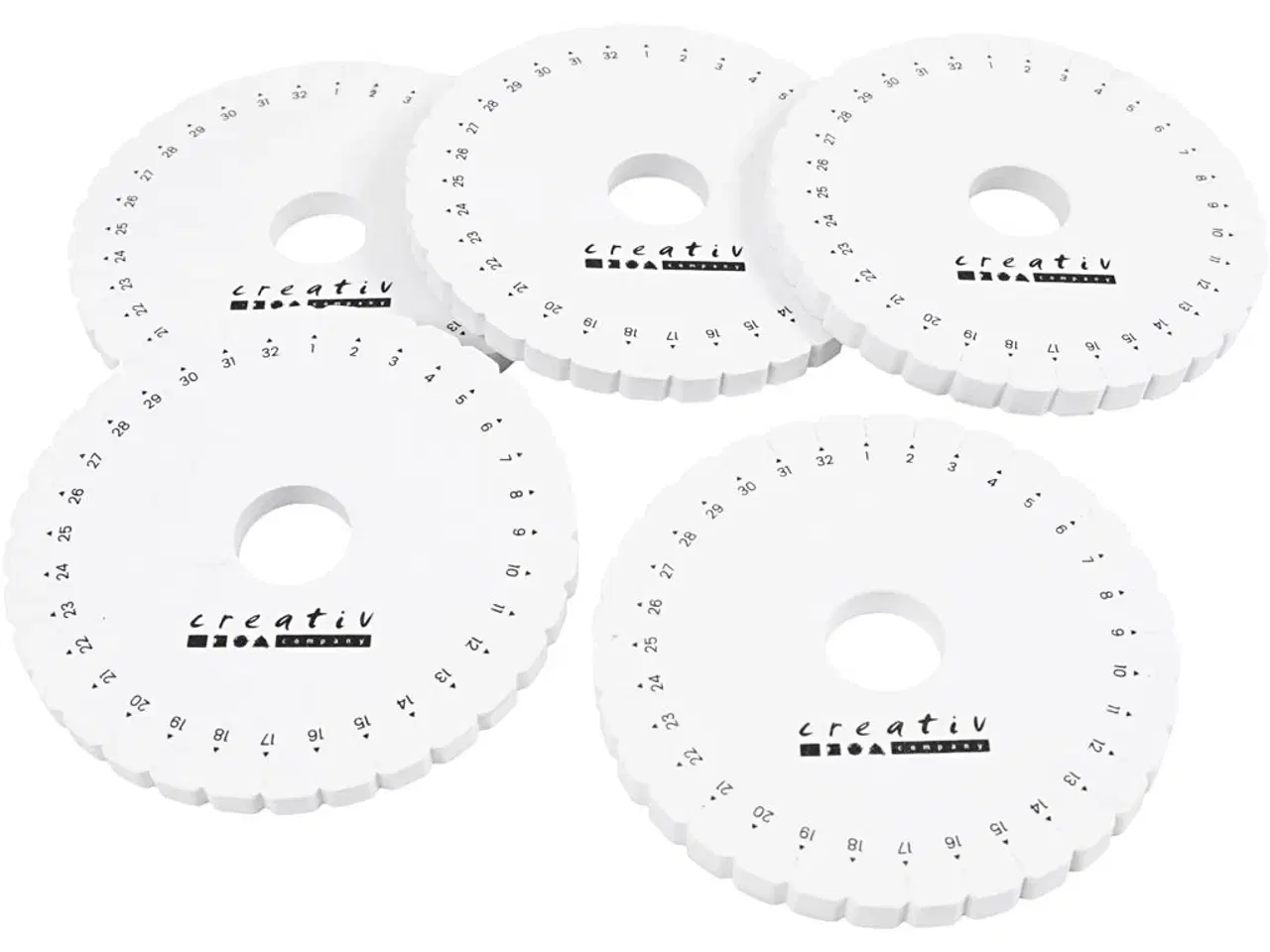 Billede 1 - Kumihimo Knytteskive 12 cm - 5 stk. til kreative projekter