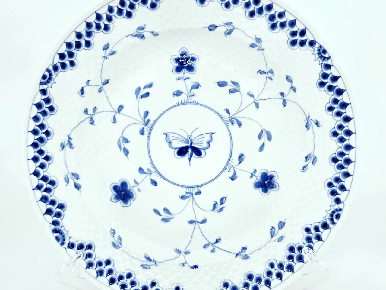 Billede 6 - Dickens Sommerfugl Stort Rundt Fad Porcelæn 