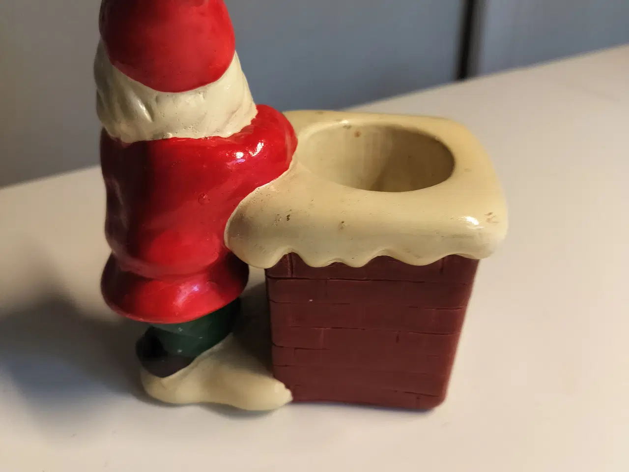 Billede 3 - Gammelt julepynt Gammel fyrfadsstage med julemand