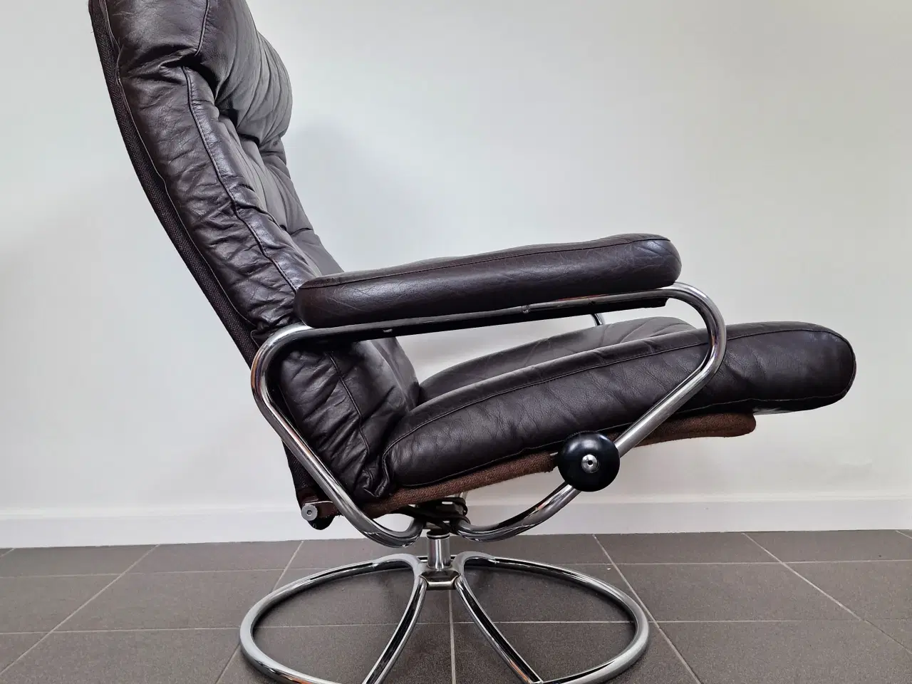 Billede 6 - Lækker norsk vintage "Stressless" lænestol. 
