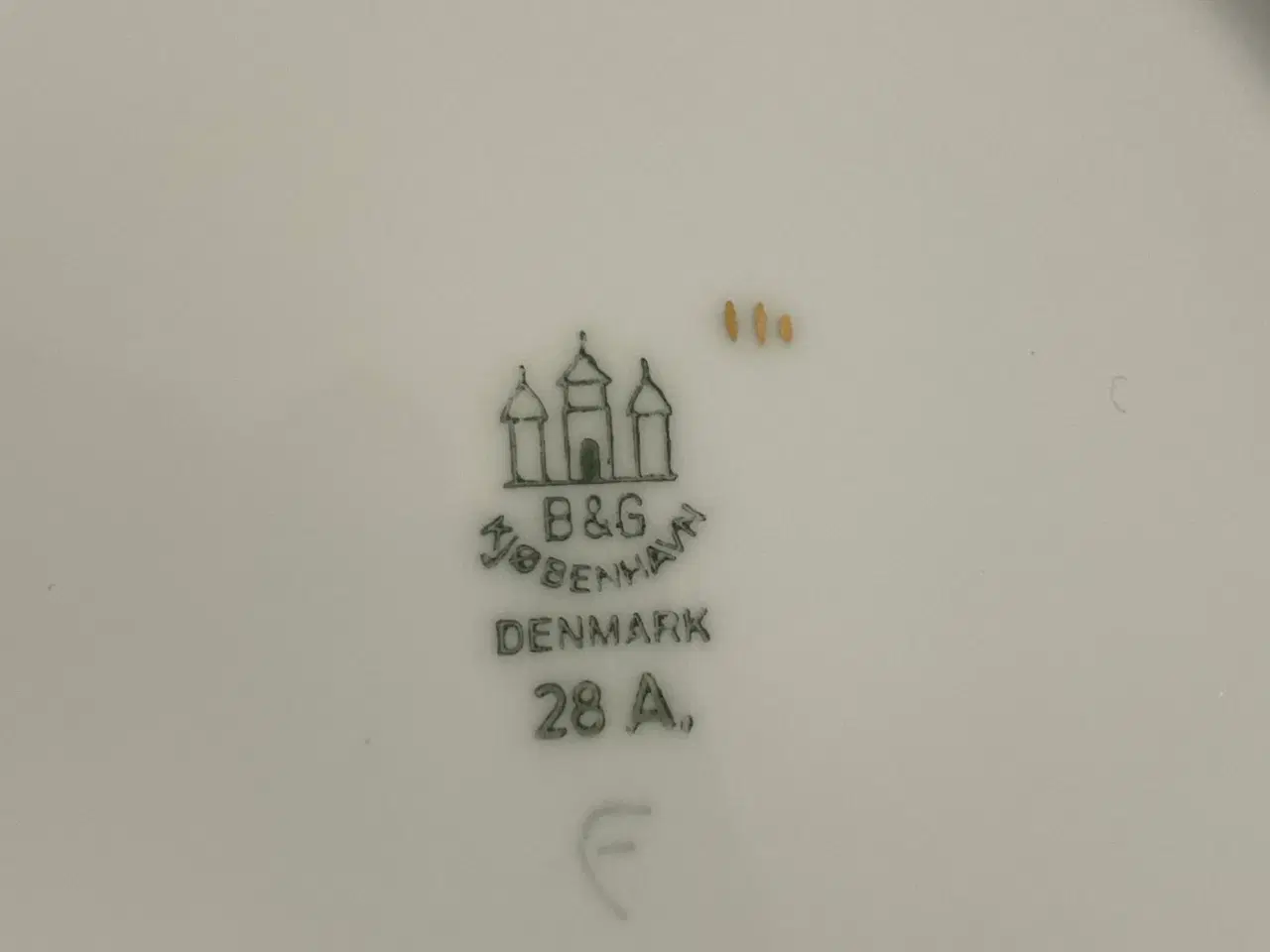 Billede 5 - Bing & Grøndahl Mågestel med guldkant