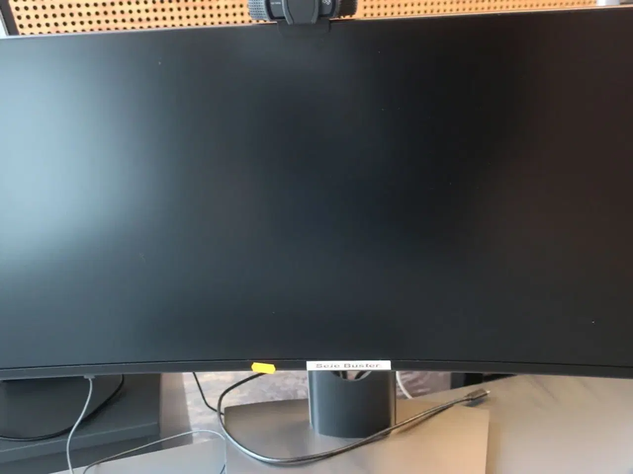 Billede 5 - Buet skærm 49" DELL U4919DW inkl. tastatur/mus og webcam
