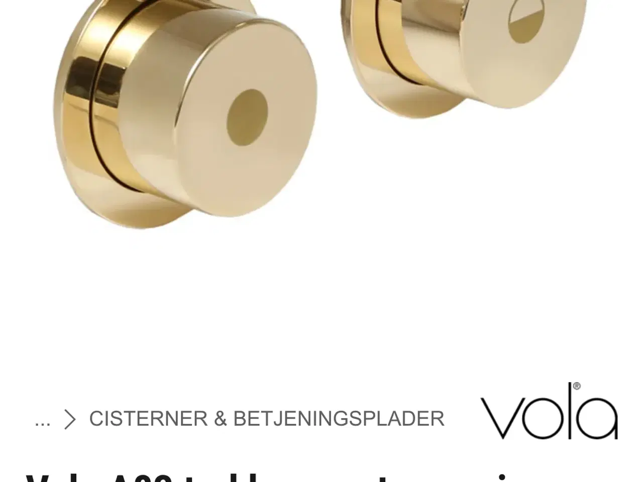 Billede 3 - Vola trykknap og sæbeedispenser