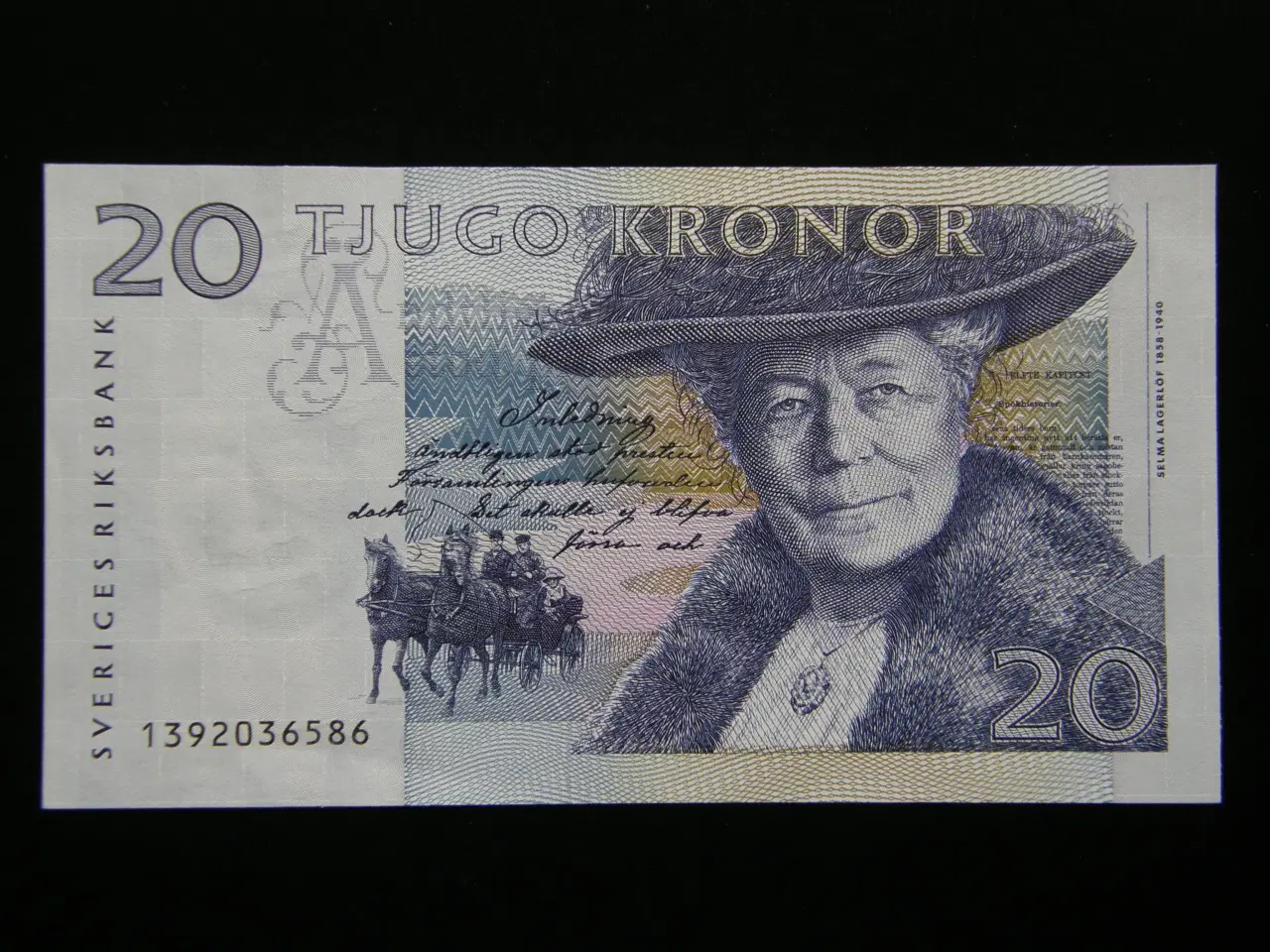 Billede 1 - Sverige  20 Kronor 1991  P61a  Kv.XF/Unc