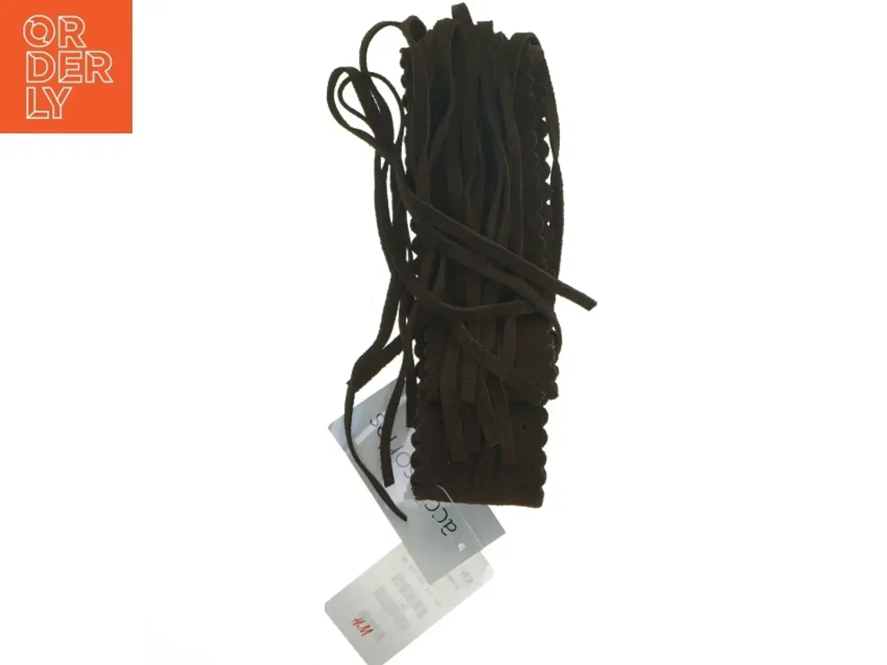 Billede 1 - Brunt bælte med frynser fra H&M (str. 90 cm)