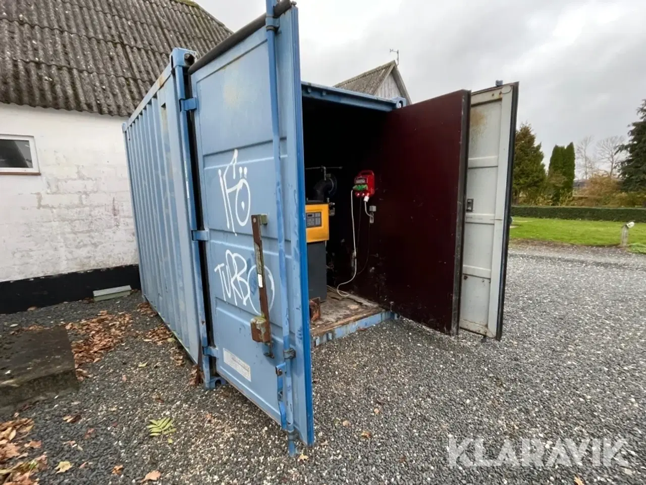 Billede 2 - Container Passat Compact c2 med indbygget varmeanlæg til korn & træpiller