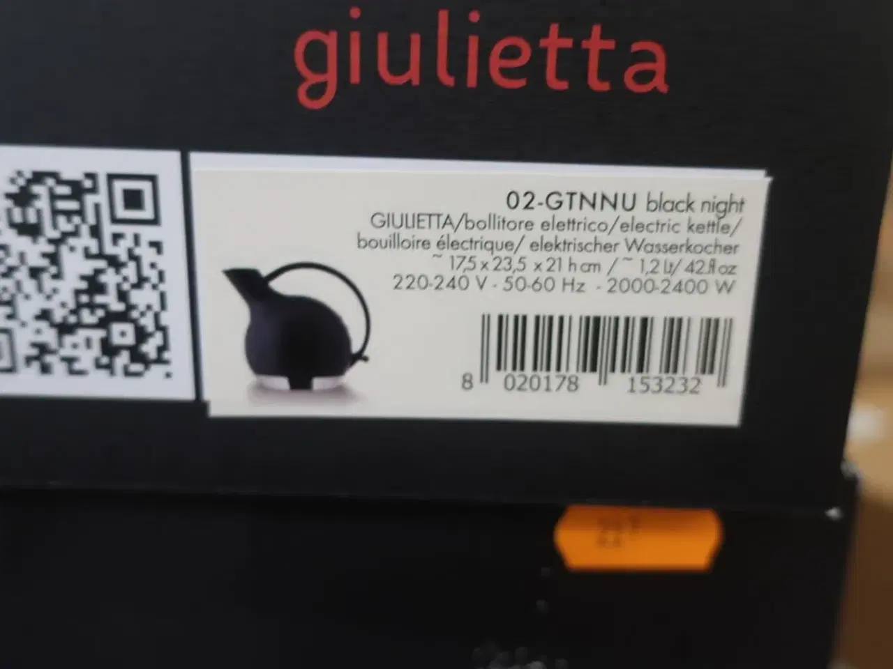 Billede 3 - El-keddel BUGATTI GIULIETTA 02-GTNNU BLACK NIGHT