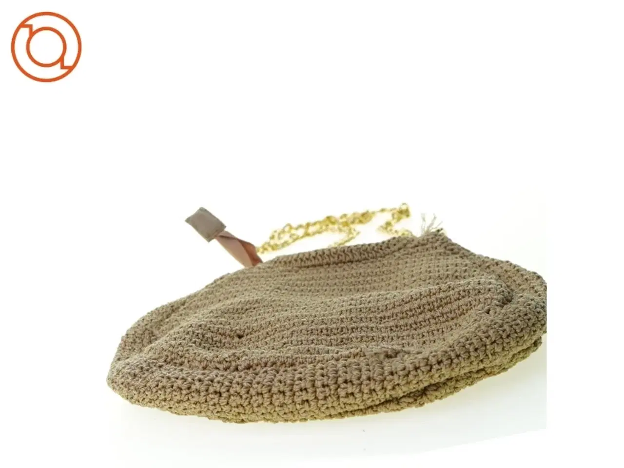 Billede 3 - Hæklet taske fra Simosastre (str. 30 x 25 cm guld)