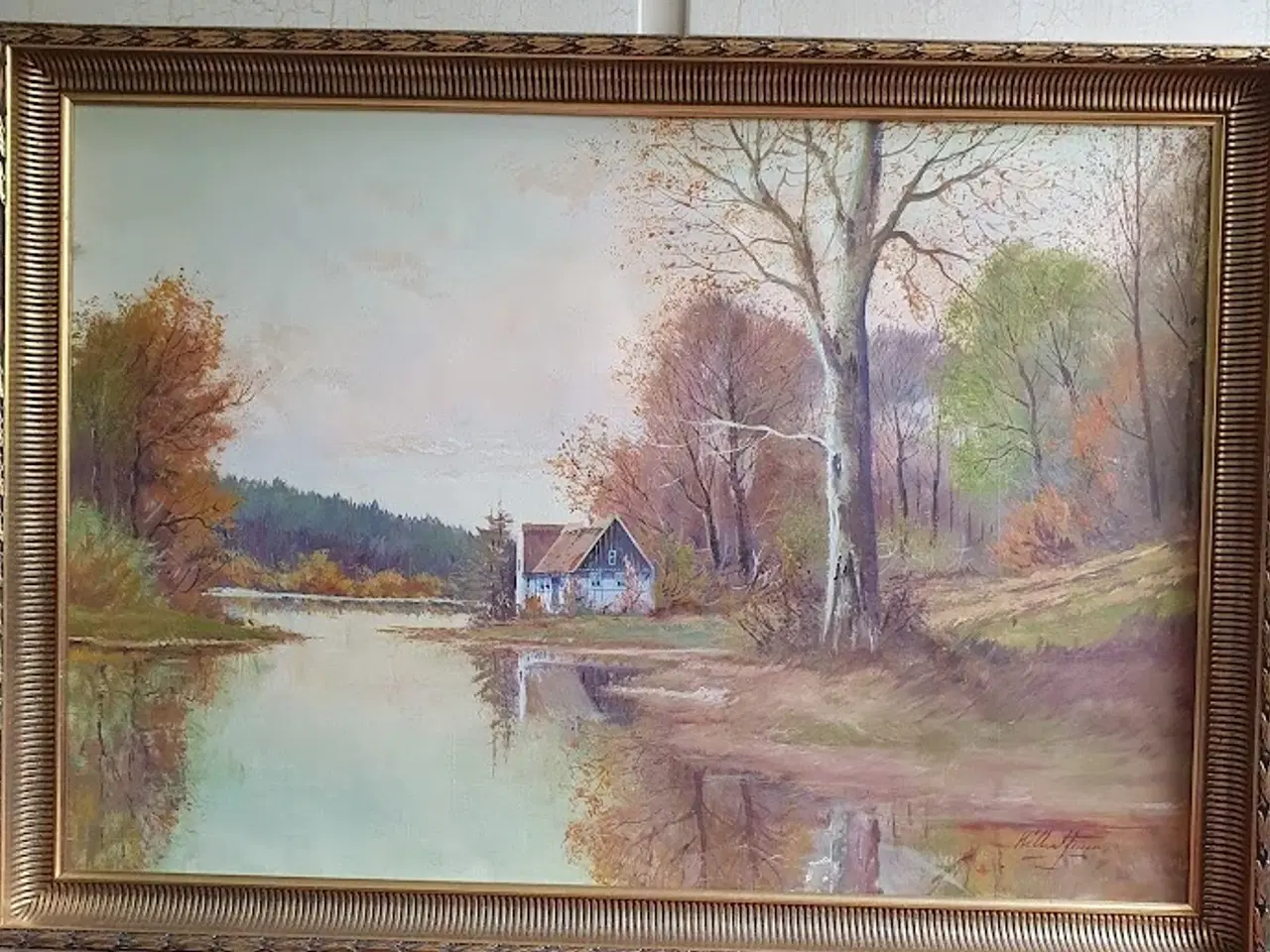 Billede 1 - Skønt maleri af Hilbert Jensen