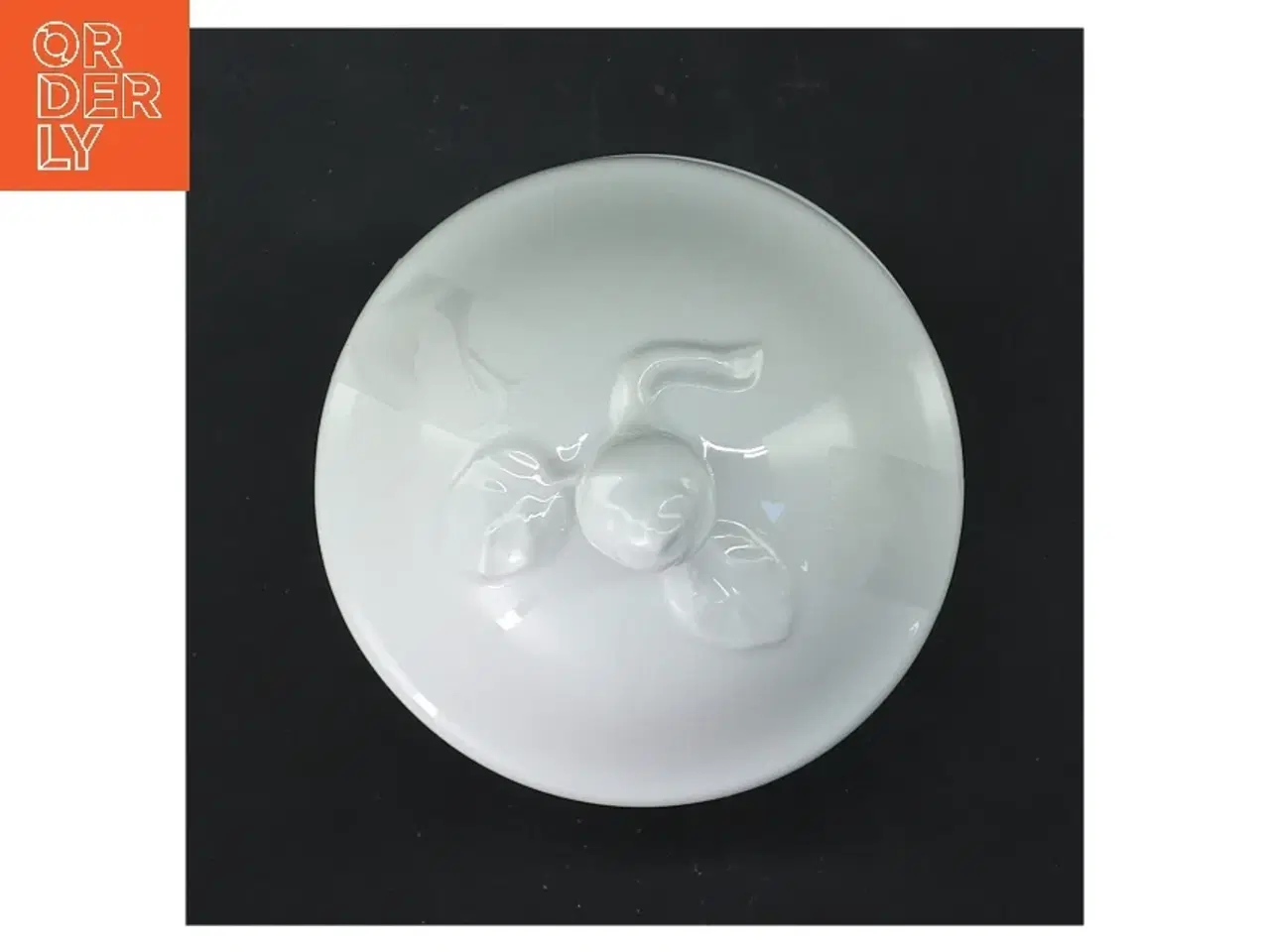 Billede 3 - Hvid sukkerskål med låg (str. 12 cm)