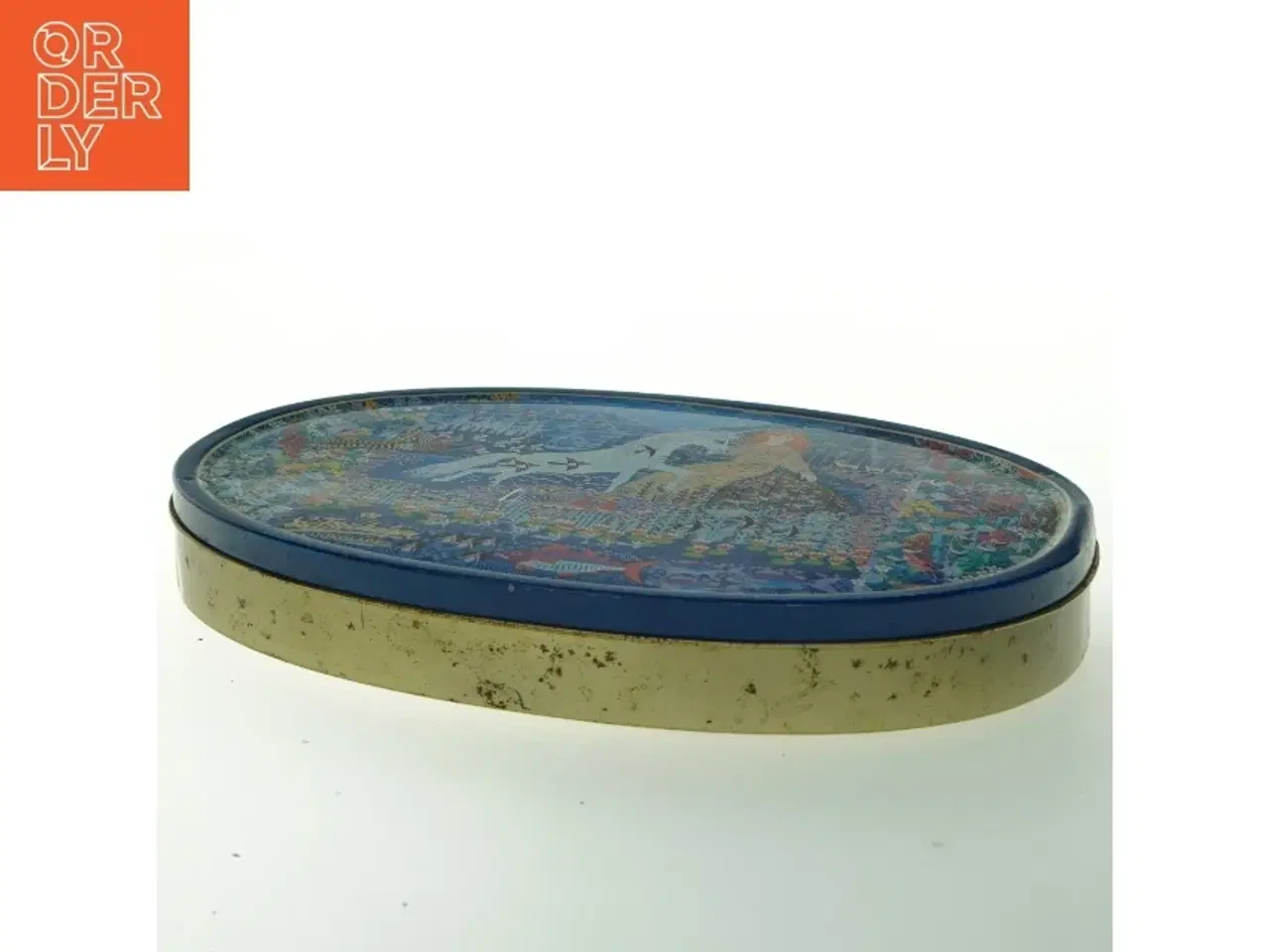 Billede 5 - Dekorativ dåse med heste motiv (str. 32x22 cm)