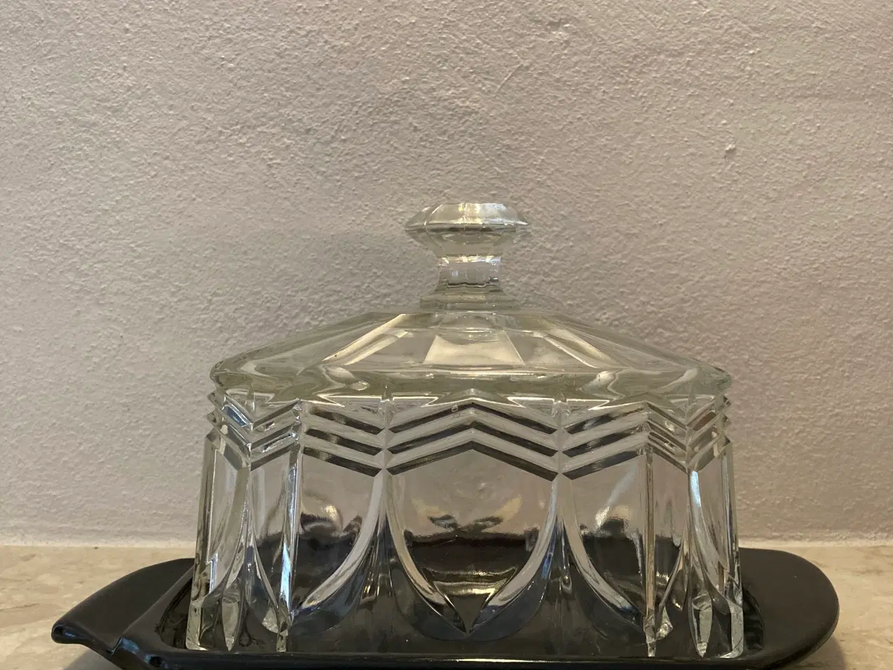 Billede 2 - Flot antik osteklokke med underfad