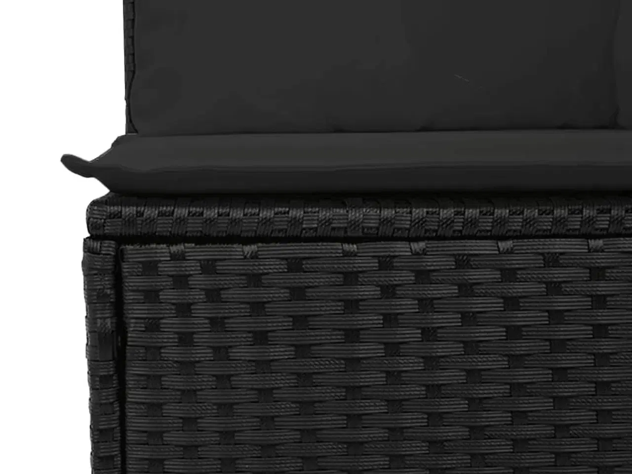 Billede 8 - 3-personers havesofa med hynder polyrattan sort